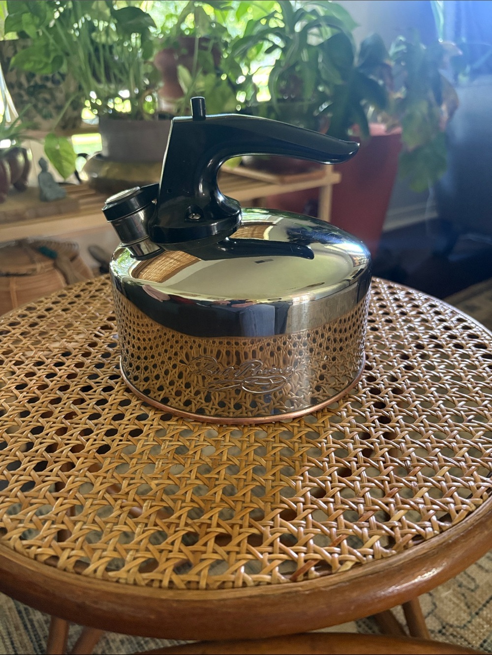 Revere ware copper bottom 1 quart tea kettle